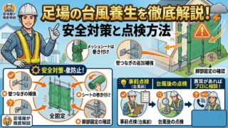 足場の台風養生についての対策画像