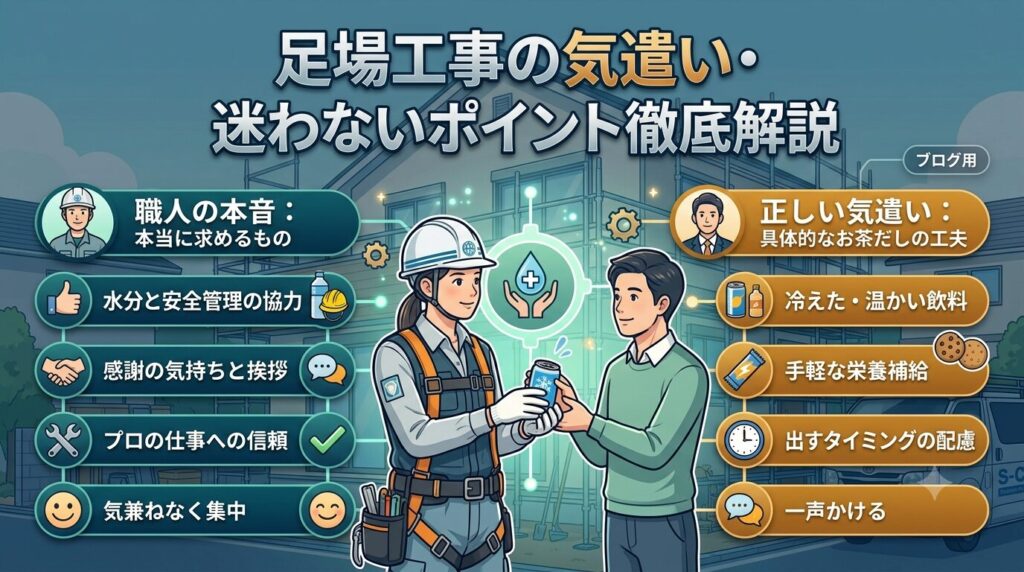 足場工事のきずかい迷わないポイント